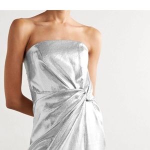 16Arlington Himwari Strapless Knotted Sequin Dress